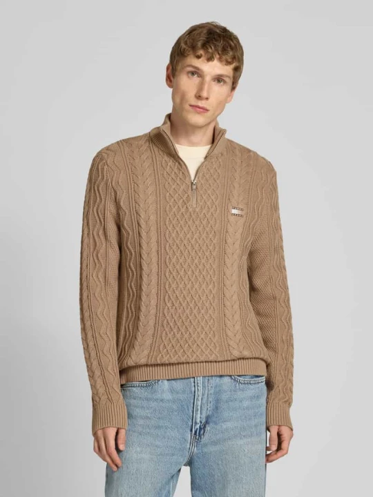 Zdjęcie produktu Sweter z dzianiny o kroju regular fit z czystej bawełny Tommy Jeans Beżowy