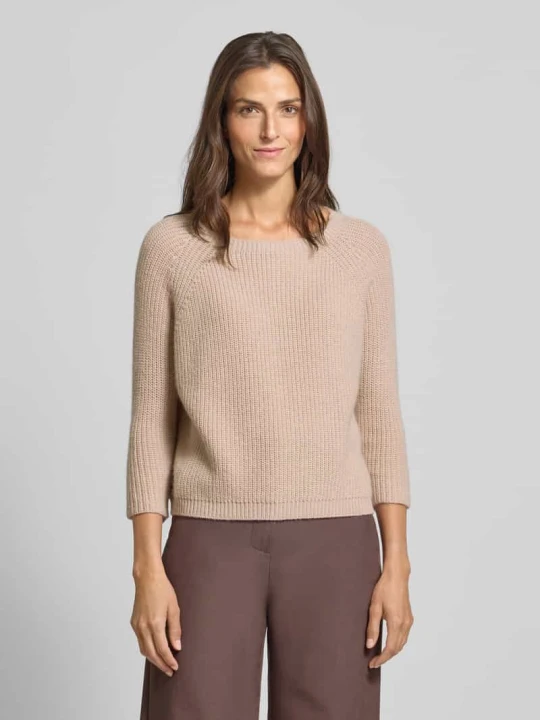 Zdjęcie produktu Sweter z dzianiny o kroju regular fit z dodatkiem wełny model ‘XENO’ Weekend Max Mara Beżowy