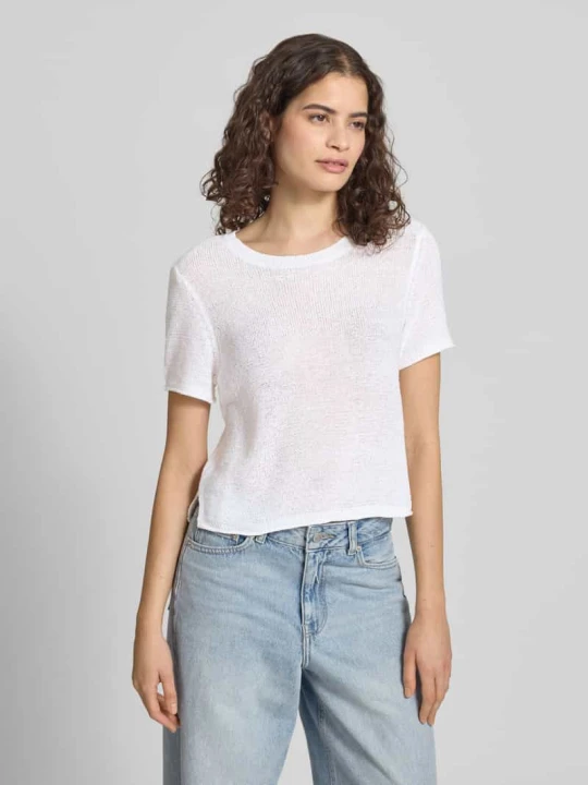 Zdjęcie produktu Sweter z dzianiny o kroju regular fit z krótkimi rękawami Model 'SUNNY' Only Złamany biały