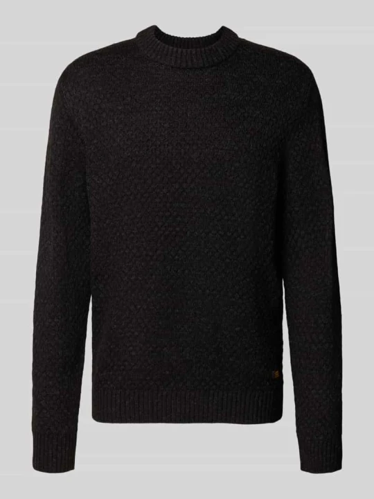 Zdjęcie produktu sweter z dzianiny o kroju regular fit z mieszanka bawełny model 'BLAKE' Jack&Jones Antracytowy melanż