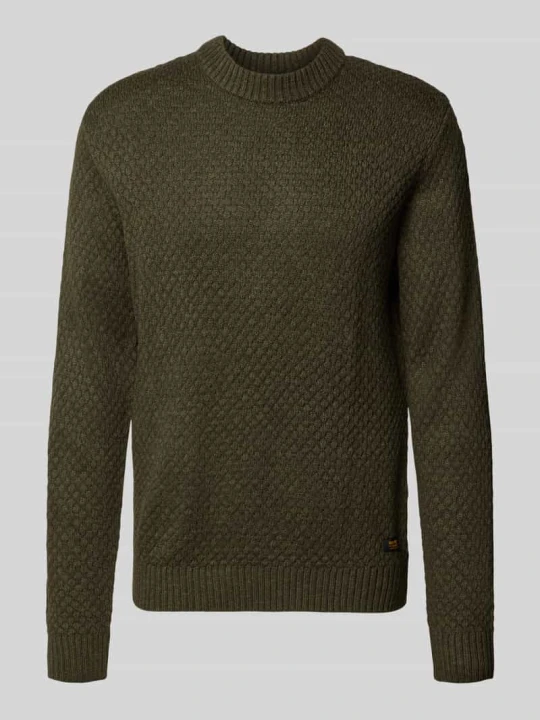 Zdjęcie produktu sweter z dzianiny o kroju regular fit z mieszanka bawełny model 'BLAKE' Jack&Jones Oliwkowy