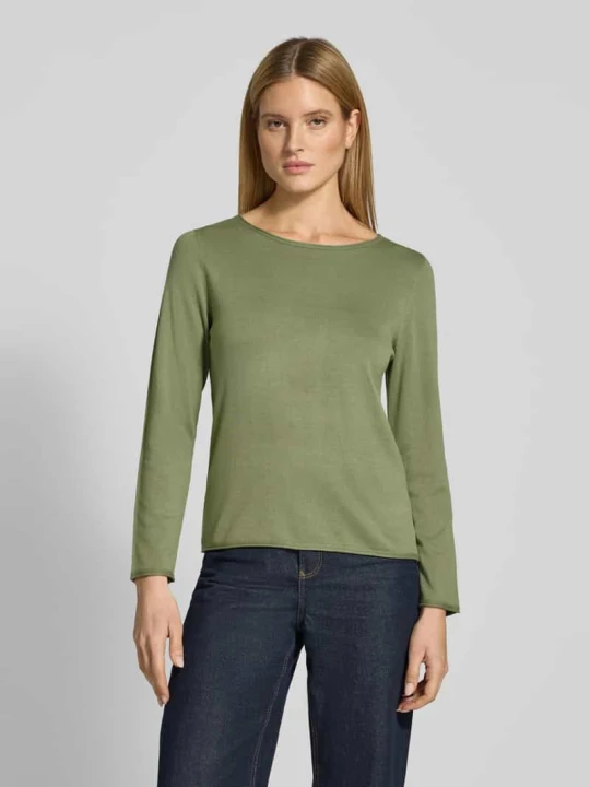 Zdjęcie produktu Sweter z dzianiny z mieszanki bawełny i wiskozy o kroju regular fit s.Oliver Khaki