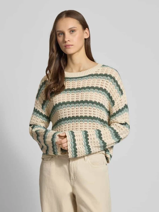 Zdjęcie produktu Sweter z dzianiny o kroju regular fit z Mieszanka bawełny Model 'ASA' Only Trzcinowy