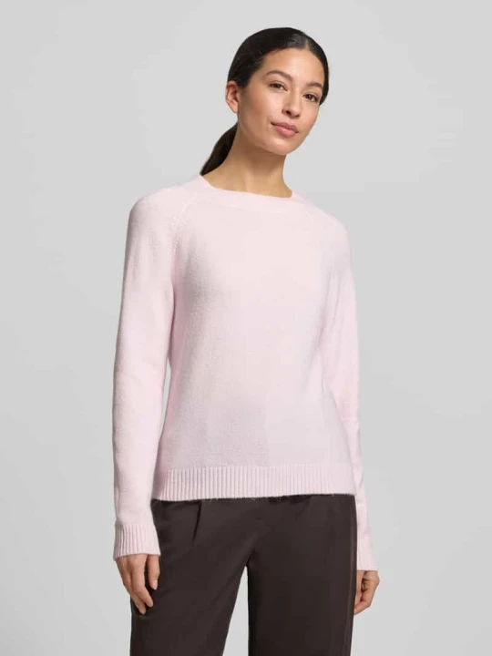 Zdjęcie produktu Sweter z dzianiny o kroju regular fit z dekoltem okrągłym model „DOFFY” Vero Moda Jasnoróżowy