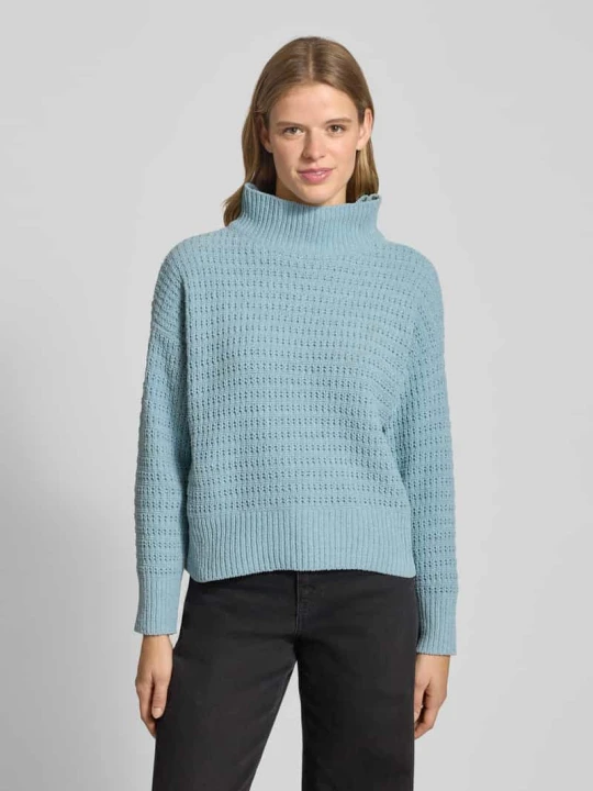Zdjęcie produktu Sweter z dzianiny o kroju regular fit z półgolfem model ‘GLOBE’ Only Oceaniczny