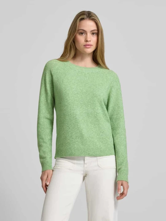 Zdjęcie produktu Sweter z dzianiny o kroju regular fit z raglanowymi rękawami model ‘DOFFY’ Vero Moda Jasnozielony