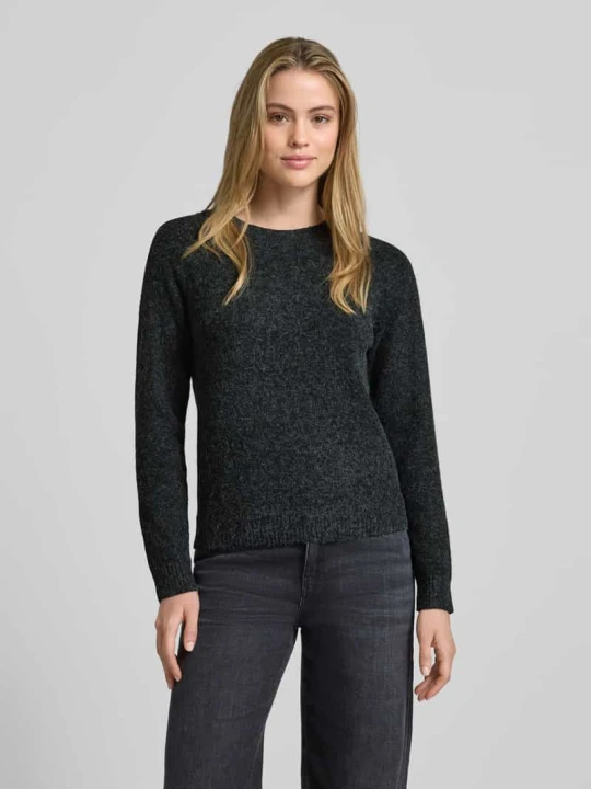 Zdjęcie produktu Sweter z dzianiny o kroju regular fit z raglanowymi rękawami model ‘DOFFY’ Vero Moda Czarny
