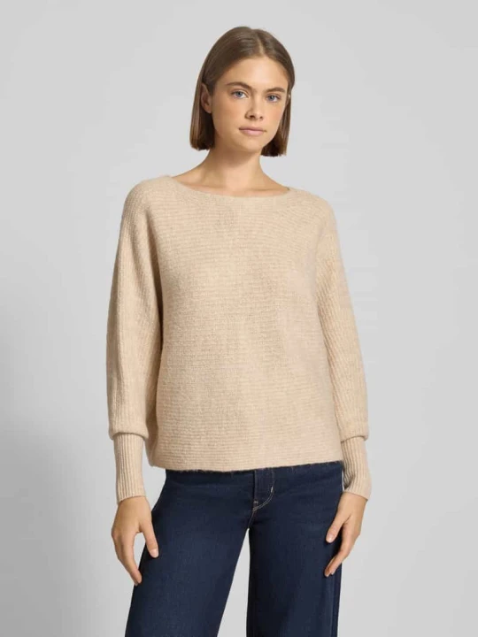 Zdjęcie produktu Sweter z dzianiny o kroju regular fit z rękawami nietoperzowymi model ‘DANIELLA’ Only Écru melanż