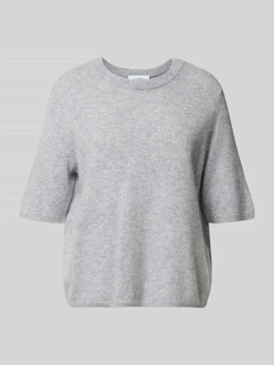 Zdjęcie produktu Sweter z dzianiny o kroju relaxed fit z czystej wełny comma Jasnoszary