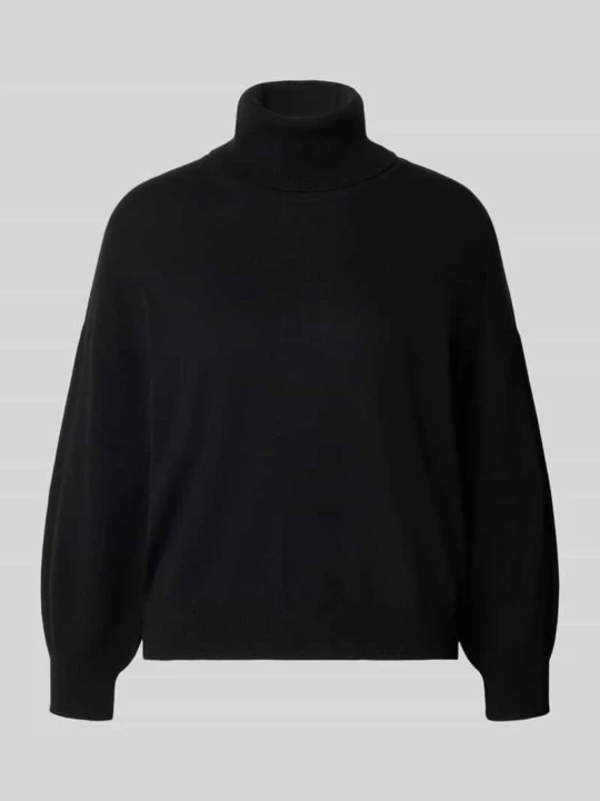 Zdjęcie produktu Sweter z dzianiny o kroju relaxed fit z czystej wełny MM By Max Mara Czarny