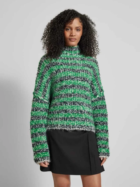 Zdjęcie produktu Sweter z dzianiny o kroju relaxed fit z dodatkiem wełny Jake*s Zielony