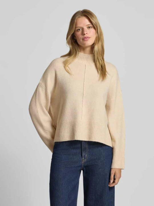 Zdjęcie produktu Sweter z dzianiny o kroju relaxed fit z dodatkiem wełny model „WHITNEY” Only Écru melanż