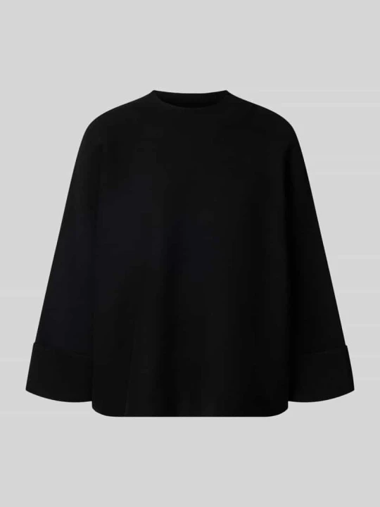 Zdjęcie produktu Sweter z dzianiny o kroju relaxed fit z mieszanka wiskozy model 'OKTOBER' comma Czarny
