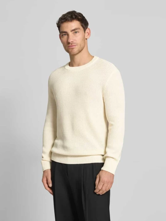 Zdjęcie produktu Sweter z dzianiny o kroju relaxed fit z mieszanki bawełny Tom Tailor Złamany biały