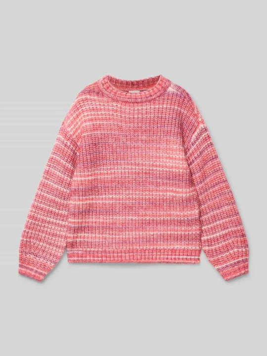 Zdjęcie produktu Sweter z dzianiny o kroju relaxed fit z obniżonymi ramionami s.Oliver Jasnoczerwony