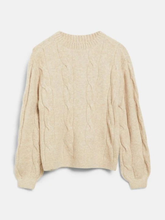 Zdjęcie produktu Miękki sweter w warkocze o fasonie Loose Fit s.Oliver beżowy