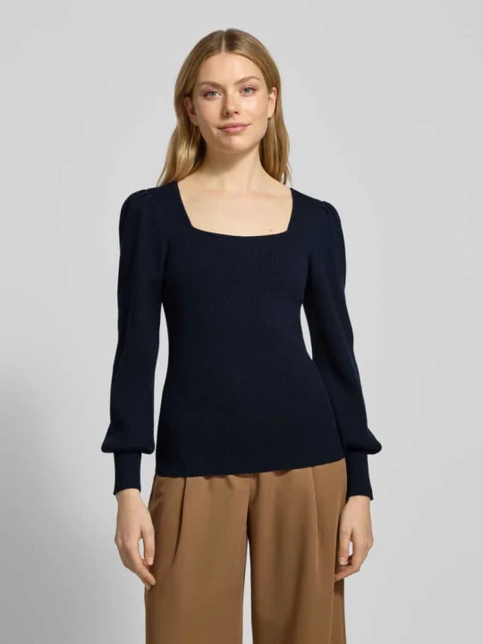 Zdjęcie produktu Sweter z dzianiny z bufiastymi rękawami Model 'DIEKA' Lauren Ralph Lauren Niebieski