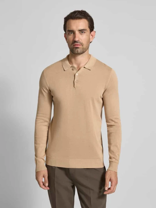 Zdjęcie produktu Sweter z dzianiny z czystej bawełny model ‘VALD’ Casual Friday Beżowy