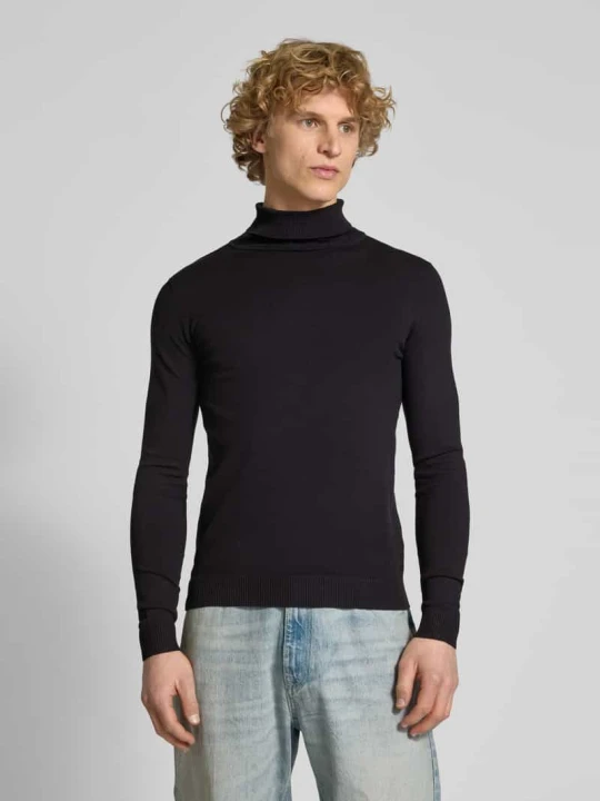 Zdjęcie produktu Sweter z golfem z mieszanki wełny Casual Friday Ciemnoszary
