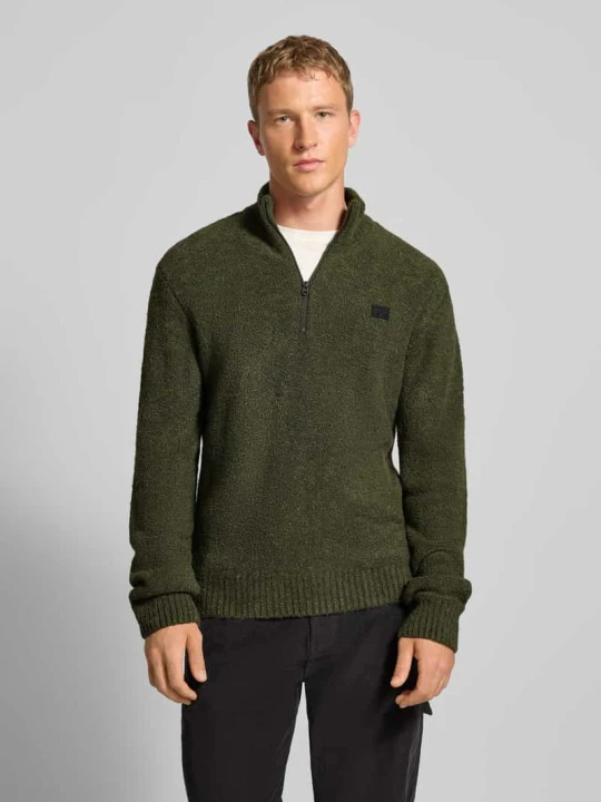 Zdjęcie produktu Sweter z dzianiny z detalem z logo G-Star Raw Antracytowy
