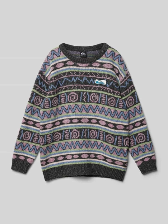 Zdjęcie produktu Sweter z dzianiny z detalem z logo Quiksilver Grafitowy