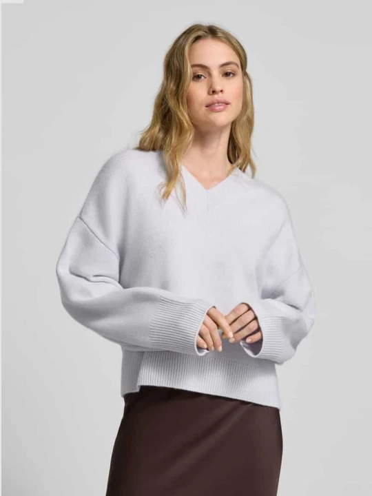 Zdjęcie produktu Sweter z dzianiny z domieszką kaszmiru – curated by Anouk Yve Style Icon Collection Jasnoniebieski