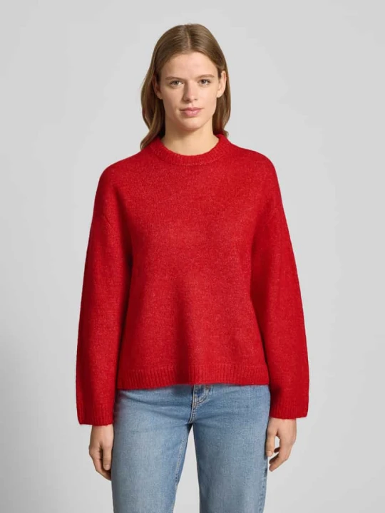 Zdjęcie produktu Sweter z dzianiny z dodatkiem wełny Gina Tricot Czerwony