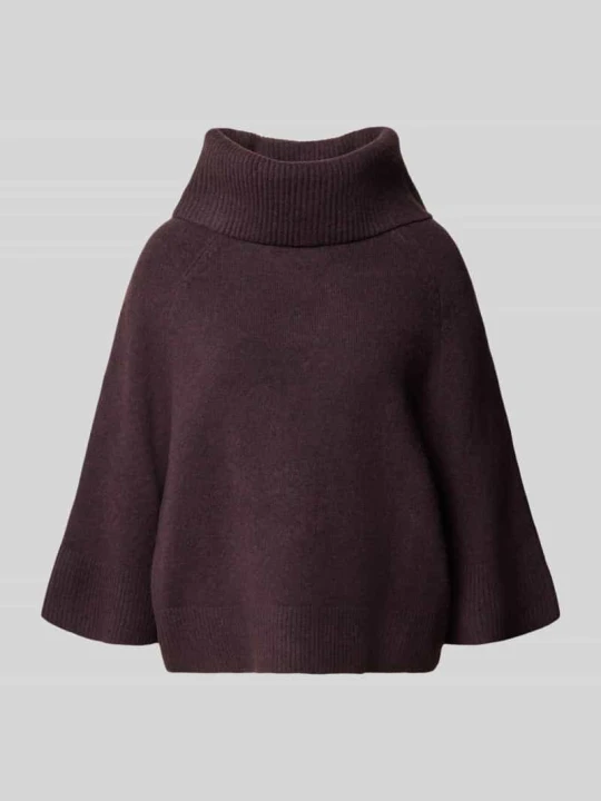Zdjęcie produktu Sweter z dzianiny z elastycznej mieszanki wełny o kroju relaxed fit comma Bordowy