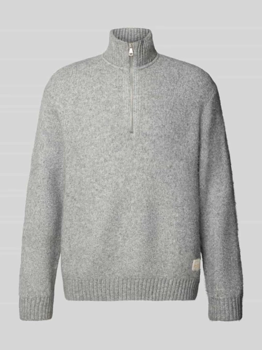 Zdjęcie produktu Sweter z dzianiny z elastycznej mieszanki wełny o kroju relaxed fit Jack&Jones Jasnoszary melanż