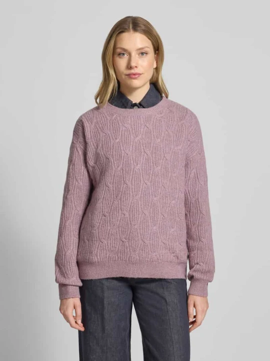 Zdjęcie produktu Sweter z dzianiny z fakturowanym wzorem model ‘LASSIA’ Vila