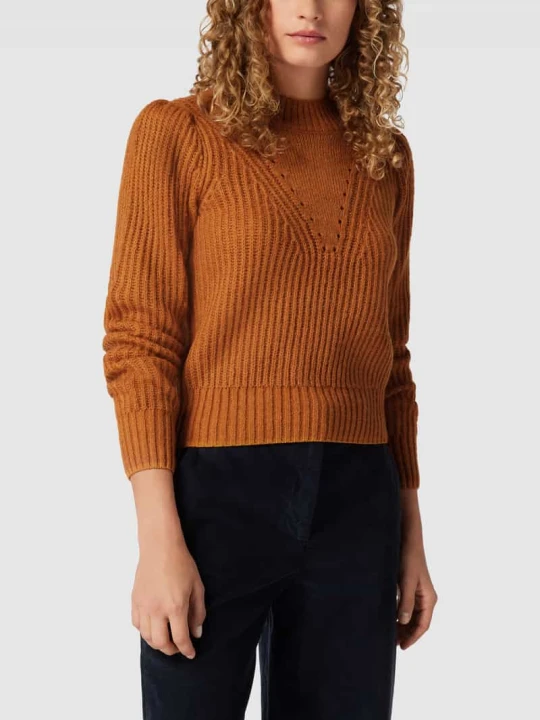 Zdjęcie produktu Sweter z dzianiny z fakturowanym wzorem Scotch & Soda Orzechowy