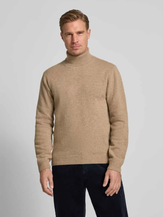 Zdjęcie produktu Sweter z dzianiny z golfem Casual Friday Camel melanż
