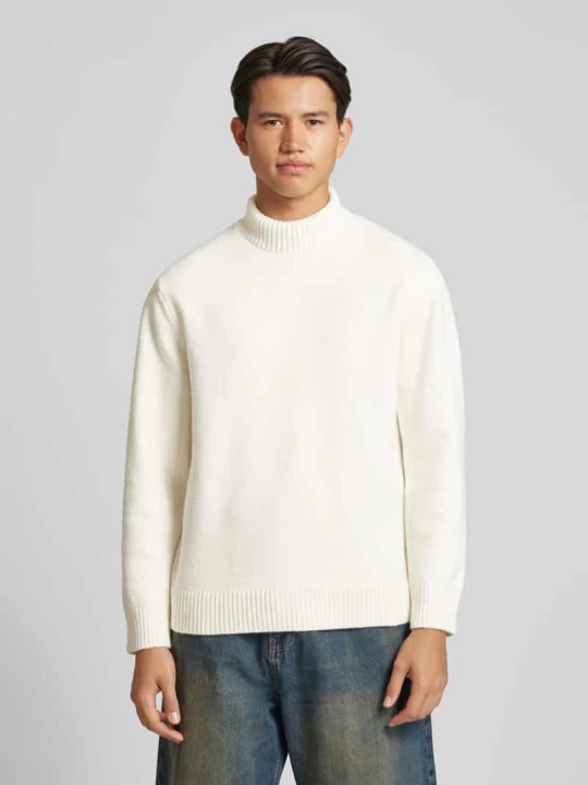 Zdjęcie produktu Sweter z dzianiny z golfem Jack&Jones Biały