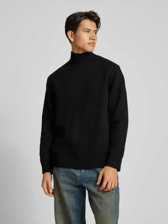 Zdjęcie produktu Sweter z dzianiny z golfem Jack&Jones Czarny