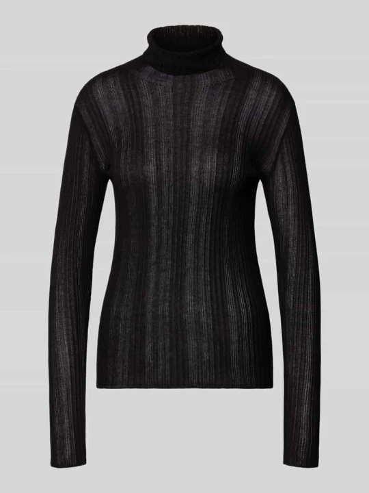 Zdjęcie produktu Golfowy sweter z golfem model 'Haddis' My Essential Wardrobe Czarny