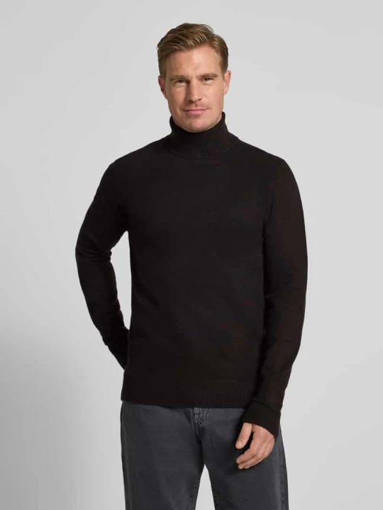 Zdjęcie produktu Sweter z dzianiny z golfem model ‘HEINE’ Casual Friday Czarny