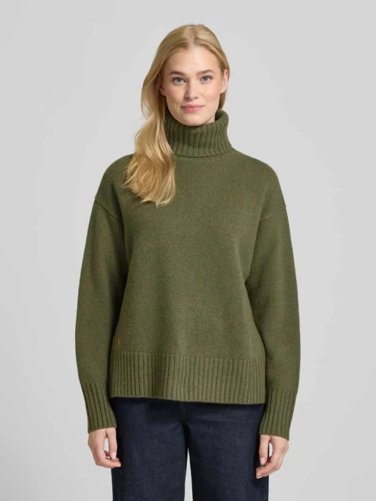 Zdjęcie produktu Sweter z dzianiny z golfem Polo Ralph Lauren Zielony