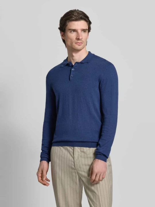 Zdjęcie produktu Sweter z dzianiny z Mieszanka bawełny i kaszmiru Model 'FRODE' Casual Friday Niebieski