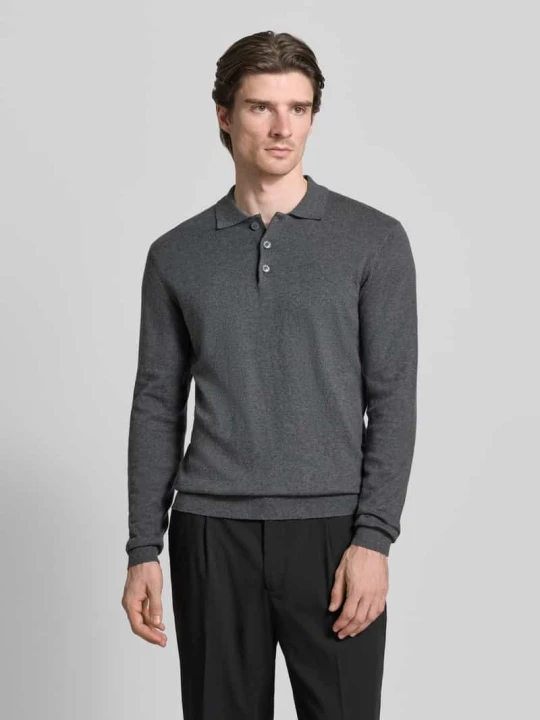 Zdjęcie produktu Sweter z dzianiny z Mieszanka bawełny i kaszmiru Model 'FRODE' Casual Friday Ciemnoszary
