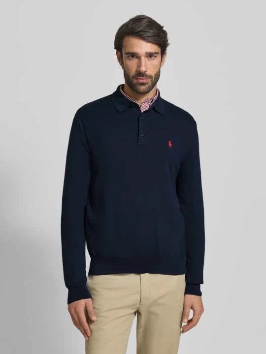Zdjęcie produktu Koszulka polo Regular Fit z czystej bawełny Polo Ralph Lauren Granatowy