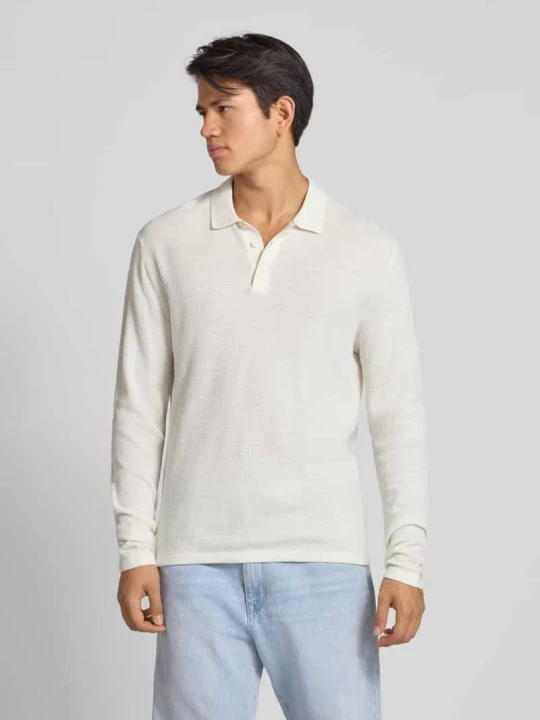 Zdjęcie produktu Sweter z dzianiny z kołnierzykiem typu kent Jack&Jones Złamany biały