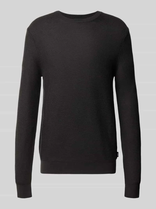 Zdjęcie produktu Sweter z dzianiny z mieszanka wełny model 'Bennino' JOOP! Czarny