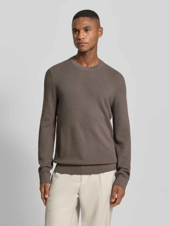 Zdjęcie produktu Sweter z dzianiny z mieszanki wełny model ‘Dariono’ JOOP! Beżowy