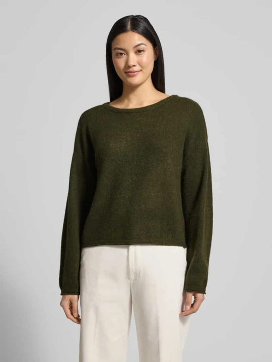 Zdjęcie produktu Sweter z dzianiny z Mieszanka wełny Model 'Kellsey' MSCH Copenhagen Khaki
