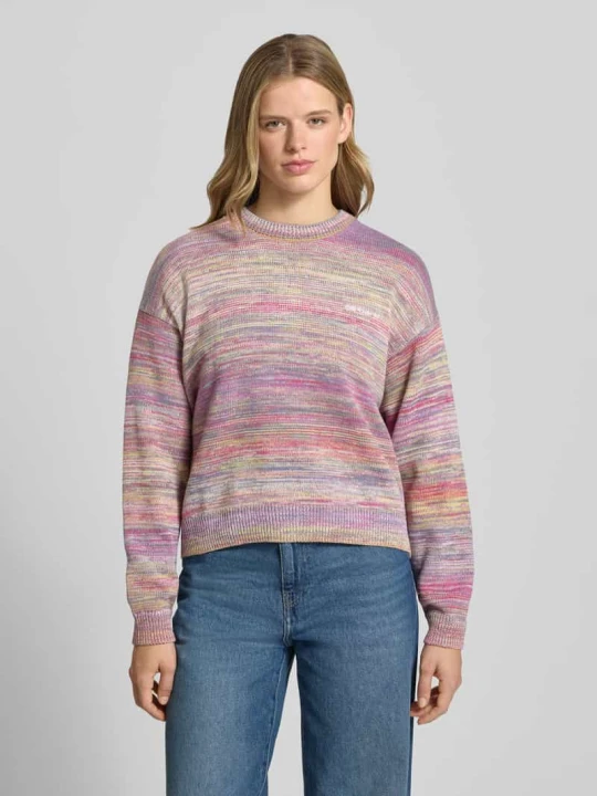 Zdjęcie produktu Sweter z dzianiny z obniżoną linią ramion model 'Keenan' Carhartt WIP Fioletowy