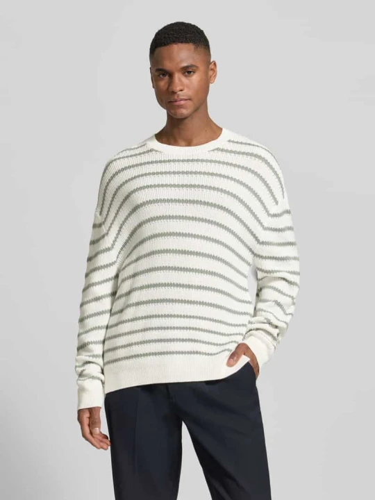 Zdjęcie produktu sweter z dzianiny z okrągłym dekoltem Armani Exchange Jasnozielony