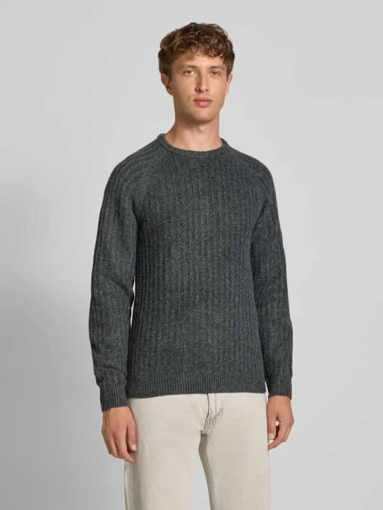 Zdjęcie produktu Krój regular fit sweter z dzianiny z dodatkiem wełny model „DEXTER” Blend Antracytowy