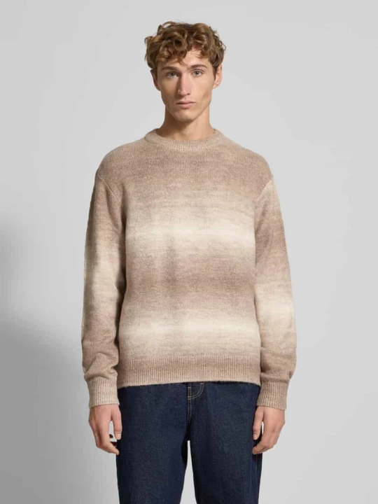 Zdjęcie produktu Sweter z dzianiny z okrągłym dekoltem model ‘JORMEADOWS’ Jack&Jones Beżowy