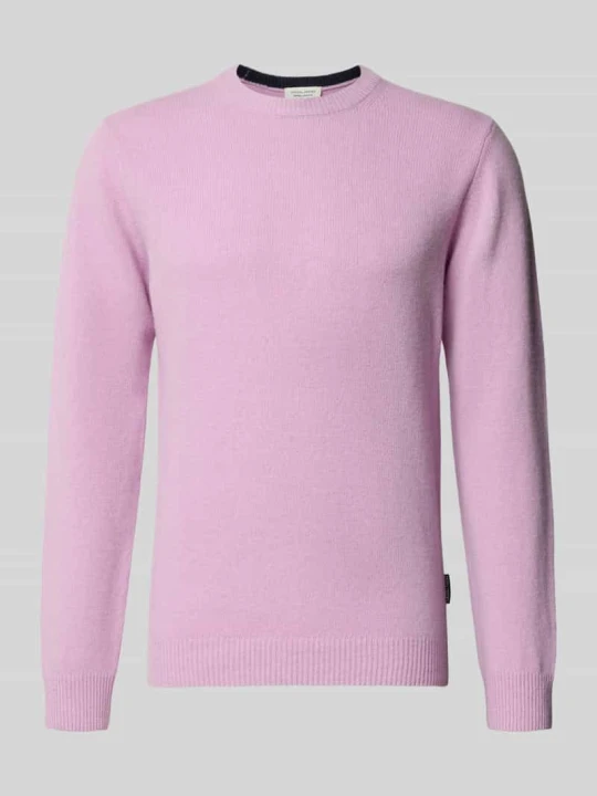 Zdjęcie produktu Sweter z dzianiny z okrągłym dekoltem model 'KARL' Casual Friday Jasnofioletowy