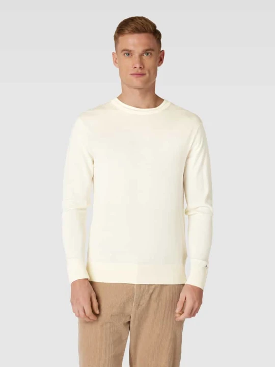 Zdjęcie produktu Sweter z dzianiny z okrągłym dekoltem Tommy Hilfiger Złamany biały
